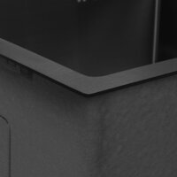 Кухонная мойка ARFEKA ECO AR 550*450 BLACK PVD NANO DECOR VOLCANIC ROCK - Превью изображения №7 — Интернет-магазин Your Sale