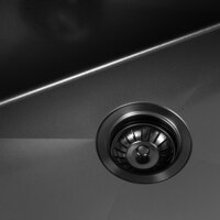 Кухонная мойка ARFEKA ECO AR 550*450 BLACK PVD NANO DECOR VOLCANIC ROCK - Превью изображения №5 — Интернет-магазин Your Sale