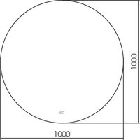 Silver Mirrors Зеркало Плаза D1000 LED-00002637 Image #3