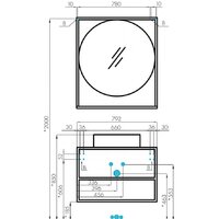 Акватон Тумба Фабрик 80 под умывальник Джой-3 (дуб кантри) Image #5