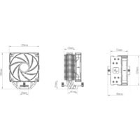 Кулер для процессора DeepCool AG400 BK ARGB R-AG400-BKANMC-G-2 - Превью изображения №11 — Интернет-магазин Your Sale