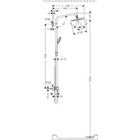 Hansgrohe Croma 220 Showerpipe 1038 мм (27185000) Image #3