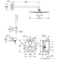 Душевая система Grohe Grohtherm 3000 Cosmopolitan [34627000] - Превью изображения №10 — Интернет-магазин Your Sale