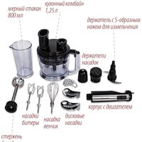 Погружной блендер Pioneer HB135S (черный) - Превью изображения №2 — Интернет-магазин Your Sale