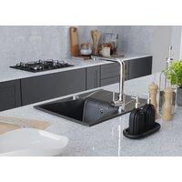 Кухонная мойка Kernau KGS O 4565 1B1D Deep Black - Превью изображения №5 — Интернет-магазин Your Sale