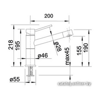 Blanco Alta Compact Silgranit (темная скала) [518810] Image #2