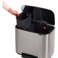 Brabantia Bo Pedal Bin 11л + 23л (стальной матовый) Image #5