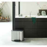 Brabantia Bo Pedal Bin 11л + 23л (стальной матовый) Image #9