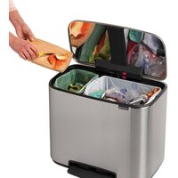 Brabantia Bo Pedal Bin 11л + 23л (стальной матовый) Image #6