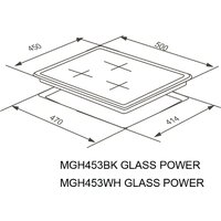 Варочная панель Meferi MGH453WH Glass Power - Превью изображения №17 — Интернет-магазин Your Sale