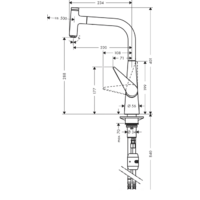 Смеситель Hansgrohe Talis Select S 72821800 - Превью изображения №2 — Интернет-магазин Your Sale