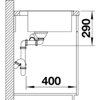 Blanco Andano 340/180-IF/A 525247 (с клапаном-автоматом, сатин) Image #8