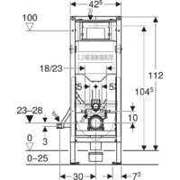 Инсталляция для унитаза Geberit Duofix 111.350.00.6 - Превью изображения №3 — Интернет-магазин Your Sale