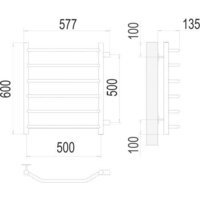 TERMINUS Виктория П6 500x600 бп (хром) Image #3