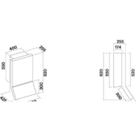 Falmec Rialto Design+ 55 H82 800 м3/ч (нержавеющая сталь) Image #3