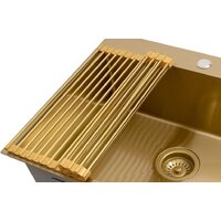 Кухонная мойка ARFEKA ECO AR мойка 600*500, роллер-мат, дозатор Gold - Превью изображения №7 — Интернет-магазин Your Sale