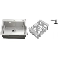 Schtoff Best Silver 6050 + коландер KR-1 GREY + дозатор SD-1 GREY Image #1