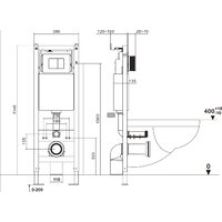 Унитаз подвесной Asten Readle Zentralmodul AR0601-185W - Превью изображения №19 — Интернет-магазин Your Sale