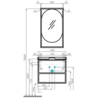 Акватон Тумба Фабрик 65 под умывальник Джой-3 (дуб эндгрейн) Image #4