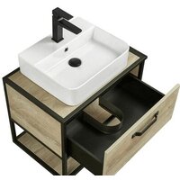 Акватон Тумба Фабрик 65 под умывальник Джой-3 (дуб эндгрейн) Image #3