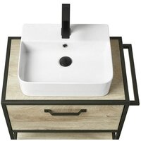 Акватон Тумба Фабрик 65 под умывальник Джой-3 (дуб эндгрейн) Image #2