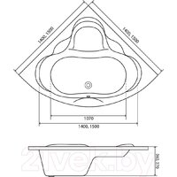 Lauter Riviera 150x150 21050150 (с ножками) Image #13