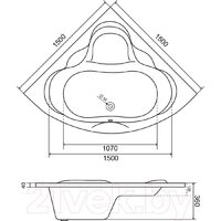 Lauter Riviera 150x150 21050150 (с ножками) Image #14