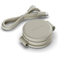 Беспроводное зарядное Satechi OntheGo 3-in-1 Charger ST-QTG31W (бежевый) - Превью изображения №2 — Интернет-магазин Your Sale