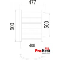 ProHeat Classic 40x60 (боковое подключение, черный муар) Image #2