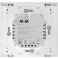 Умный выключатель Aqara Smart Wall Switch H1 одноклавишный без нейтрали (серый) - Превью изображения №4 — Интернет-магазин Your Sale