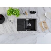 Кухонная мойка Kernau KGS O 6078 1B1D Deep Black - Превью изображения №9 — Интернет-магазин Your Sale