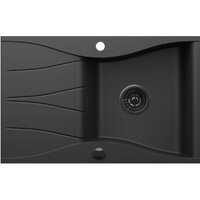 Кухонная мойка Kernau KGS O 6078 1B1D Deep Black - Превью изображения №3 — Интернет-магазин Your Sale