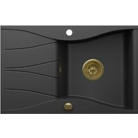 Кухонная мойка Kernau KGS O 6078 1B1D Deep Black - Превью изображения №2 — Интернет-магазин Your Sale