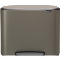Brabantia Bo Pedal Bin 11л + 23л (платиновый)