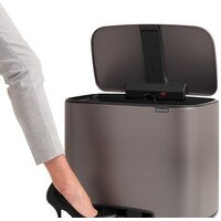 Brabantia Bo Pedal Bin 11л + 23л (платиновый) Image #6