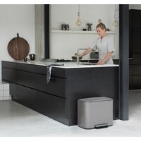 Brabantia Bo Pedal Bin 11л + 23л (платиновый) Image #7