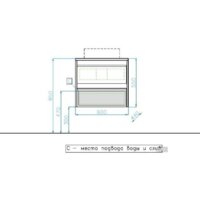 Style Line Тумба под умывальник Монако 60 (подвесная) Image #6