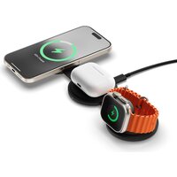 Беспроводное зарядное Satechi OntheGo 3-in-1 Charger ST-QTG31K (черный) - Превью изображения №5 — Интернет-магазин Your Sale