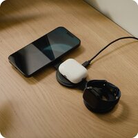 Беспроводное зарядное Satechi OntheGo 3-in-1 Charger ST-QTG31K (черный) - Превью изображения №6 — Интернет-магазин Your Sale