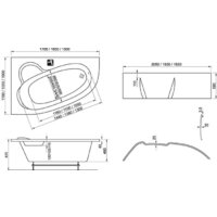 Ravak Asymmetric 170x110L C481000000 Image #2