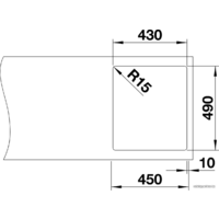 Blanco Andano 400-IF/A 525244 (с клапаном-автоматом, сатин) Image #4