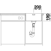 Blanco Andano 400-IF/A 525244 (с клапаном-автоматом, сатин) Image #5