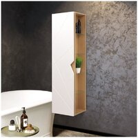 Doratiz Шкаф-пенал Фьорд 40 L 2712.303 (дуб бунратти/белый,с подвесной) Image #7