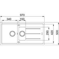 Кухонная мойка Franke Basis BFG 651-97 114.0741.191 (оникс) - Превью изображения №3 — Интернет-магазин Your Sale