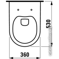 Унитаз подвесной Laufen Pro Rimless с пневмокрышкой 8209660000001 + 8989660000001 - Превью изображения №2 — Интернет-магазин Your Sale