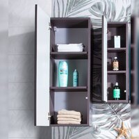 Бриклаер Шкаф-полупенал Кристалл 90 навесной (софт графит) Image #2