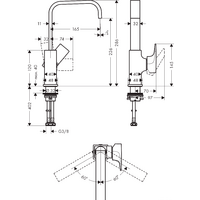 Смеситель Hansgrohe Metropol 32511990 - Превью изображения №2 — Интернет-магазин Your Sale