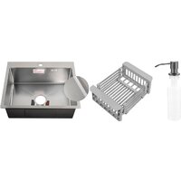 Schtoff Best Decor Silver 6050 + коландер KR-1 GREY + дозатор SD-1 GREY Image #1