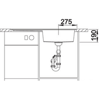 Blanco Zenar XL 6 S-F (белый, левая, с клапаном-автоматом) Image #2