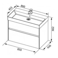 Aquanet Тумба под умывальник Бруклин 85 203960 Image #8
